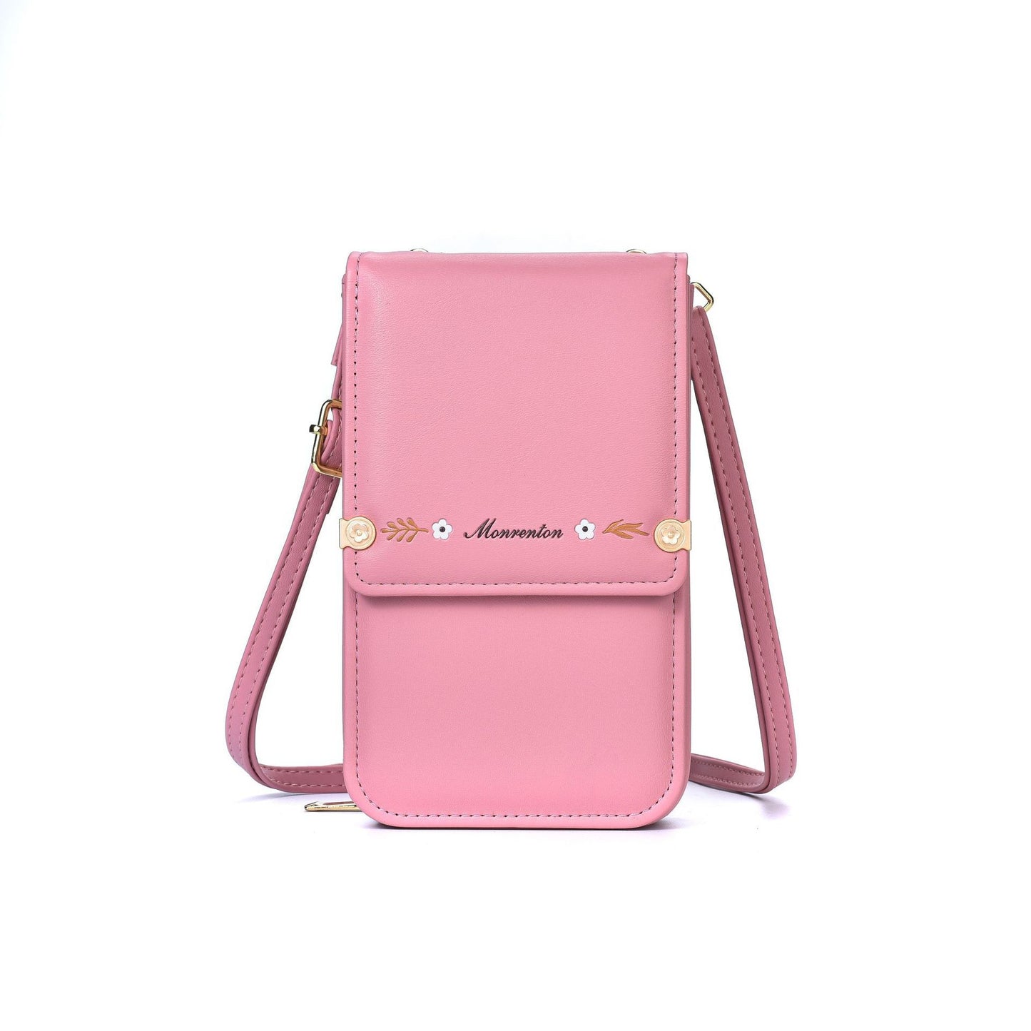 Blumen Stickerei Handy Taschen Für Frauen Umhängetasche Damen Lange Brieftasche
