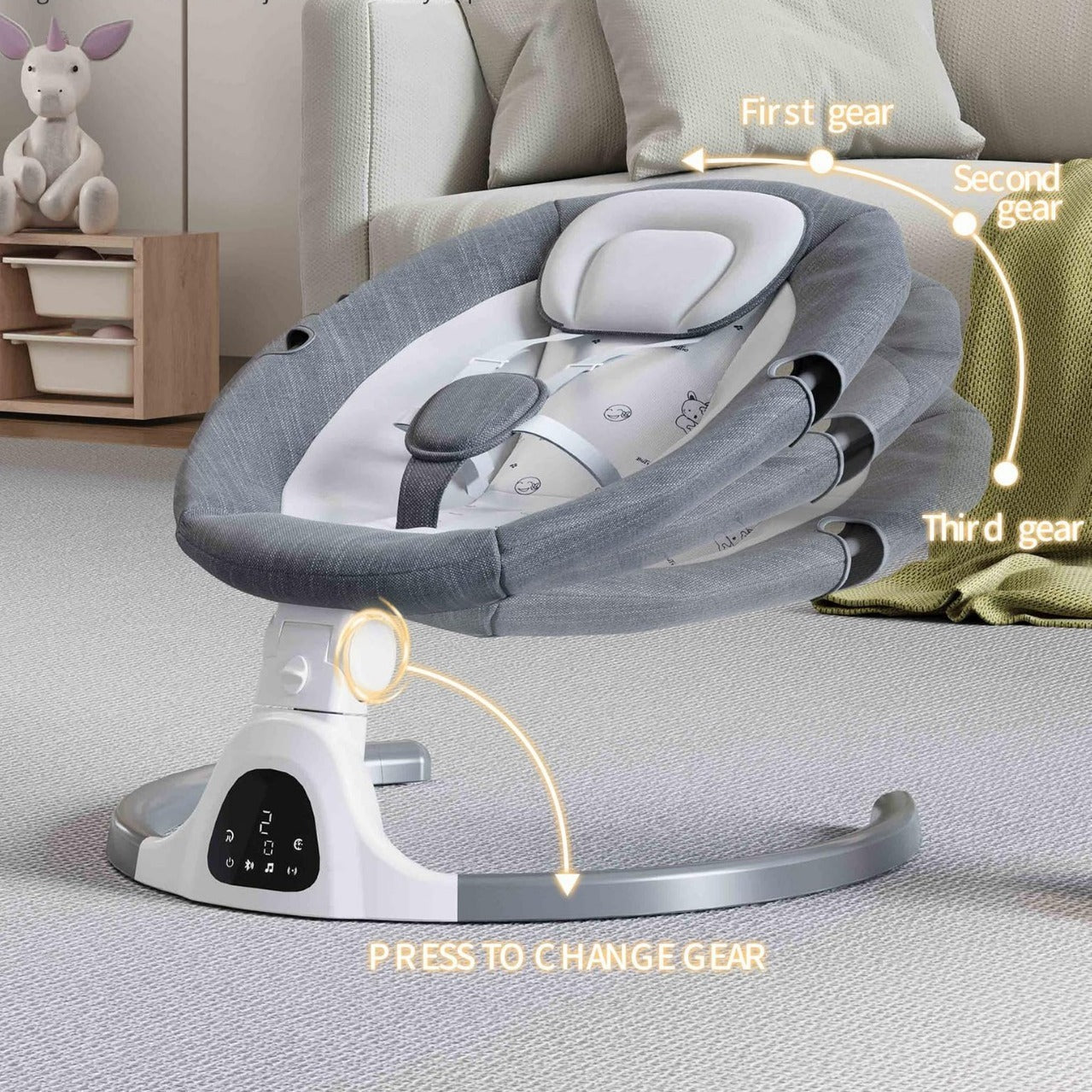 Baby Elektrische Smart Schaukel Stuhl Coax Schlafen Multifunktionale Wiege