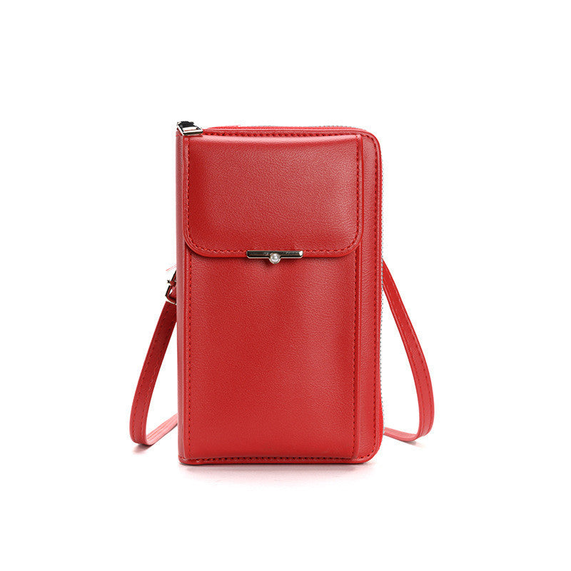 Mode Große Kapazität Handy Taschen Frauen Kleine Zipper Umhängetasche Umhängetasche Lange Brieftasche