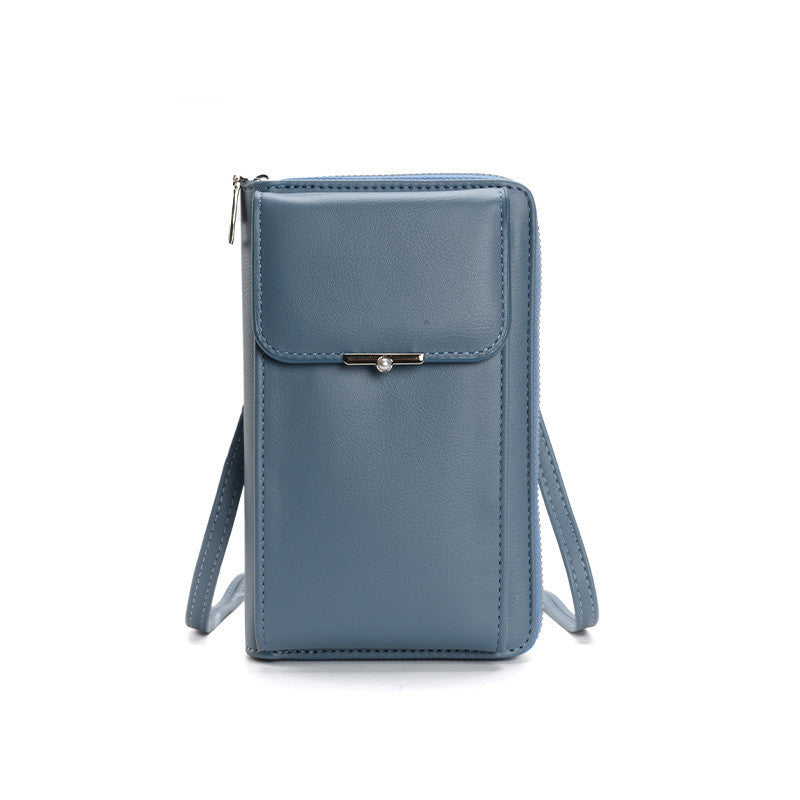 Mode Große Kapazität Handy Taschen Frauen Kleine Zipper Umhängetasche Umhängetasche Lange Brieftasche