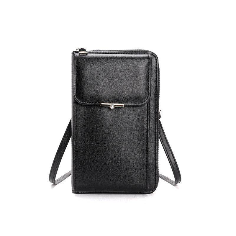 Mode Große Kapazität Handy Taschen Frauen Kleine Zipper Umhängetasche Umhängetasche Lange Brieftasche