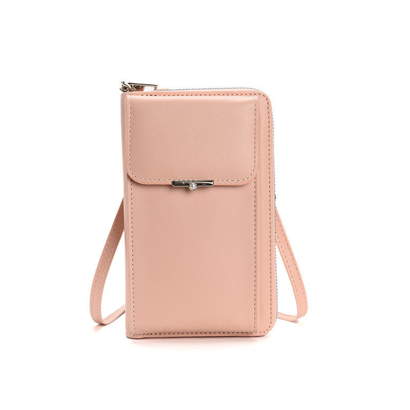 Mode Große Kapazität Handy Taschen Frauen Kleine Zipper Umhängetasche Umhängetasche Lange Brieftasche