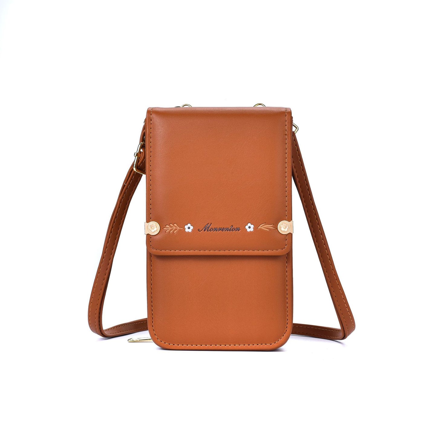 Blumen Stickerei Handy Taschen Für Frauen Umhängetasche Damen Lange Brieftasche