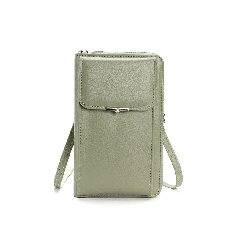 Mode Große Kapazität Handy Taschen Frauen Kleine Zipper Umhängetasche Umhängetasche Lange Brieftasche