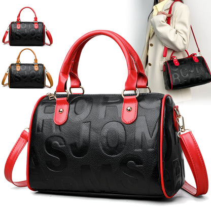 Authentisches Leder mit angenehmer Haptik, geräumige Umhängetasche