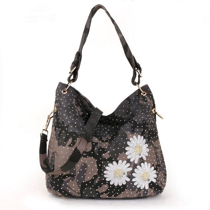 Mode Denim Canvas One Shoulder Messenger Handtasche