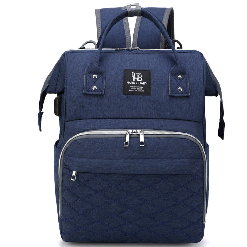 Großer Wickelrucksack mit USB-Anschluss