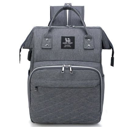 Großer Wickelrucksack mit USB-Anschluss