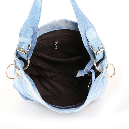 Mode Denim Canvas One Shoulder Messenger Handtasche