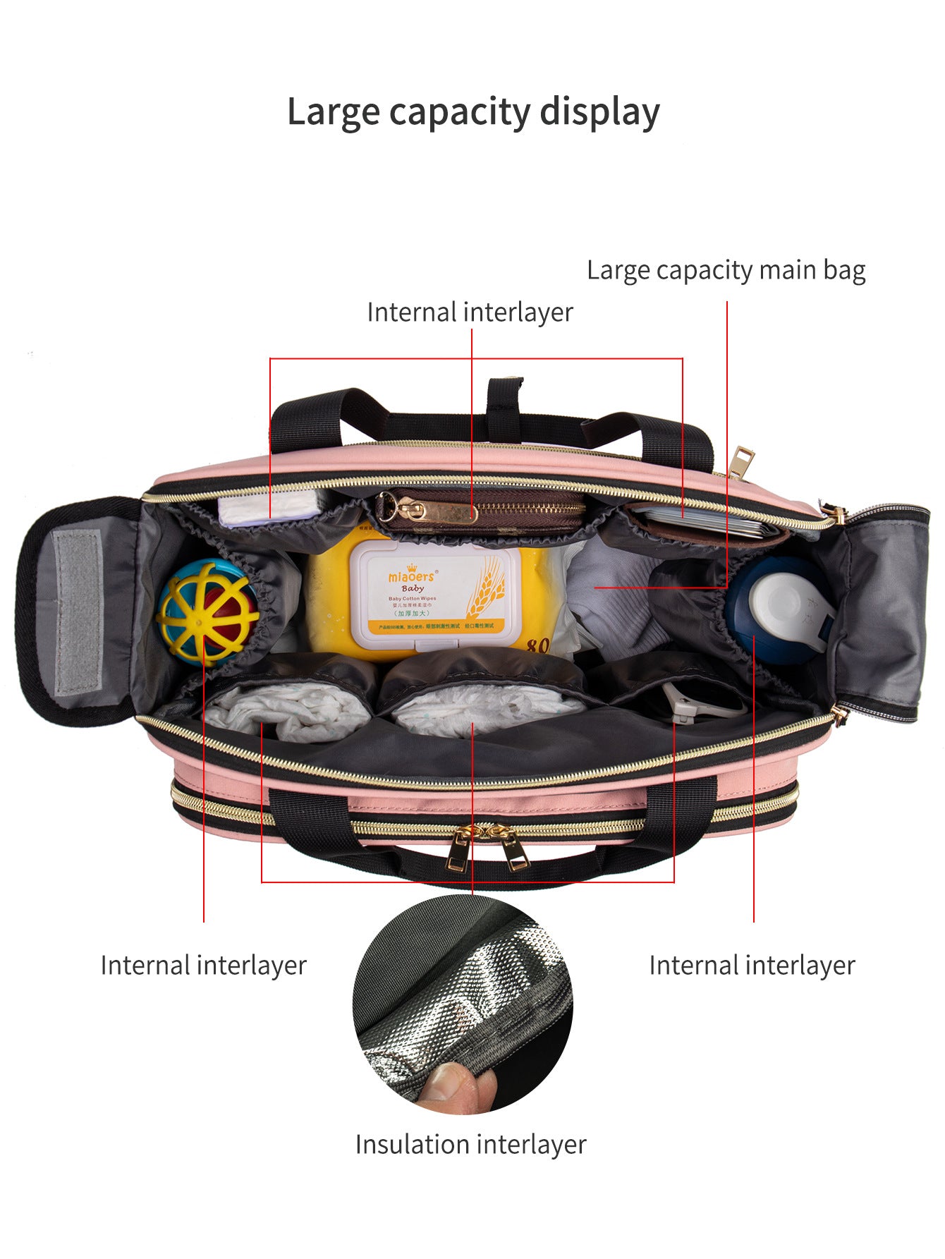 Wickelrucksack aus Oxford-Stoff