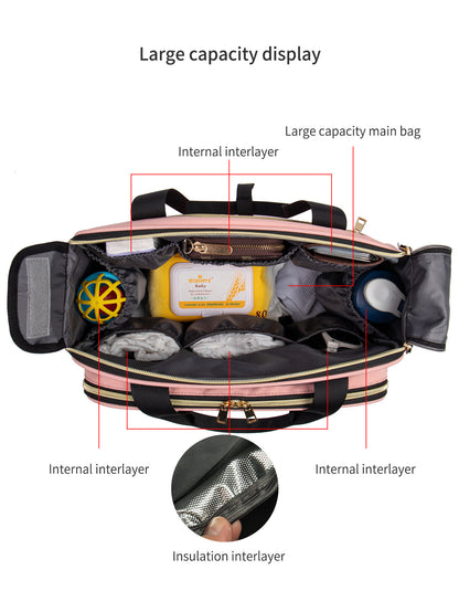 Wickelrucksack aus Oxford-Stoff