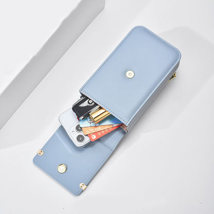 Blumen Stickerei Handy Taschen Für Frauen  Umhängetasche Damen Lange Brieftasche