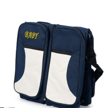 Wickeltasche mit faltbarem Babybett
