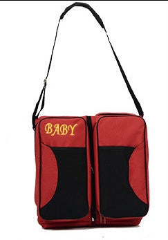 Wickeltasche mit faltbarem Babybett