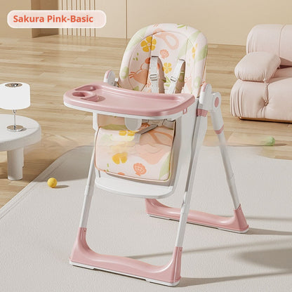 Faltbarer Baby-Hochstuhl mit Esstisch