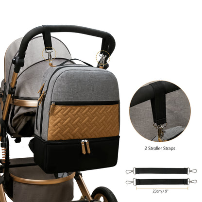 Isolierter Wickelrucksack für Babyflaschen