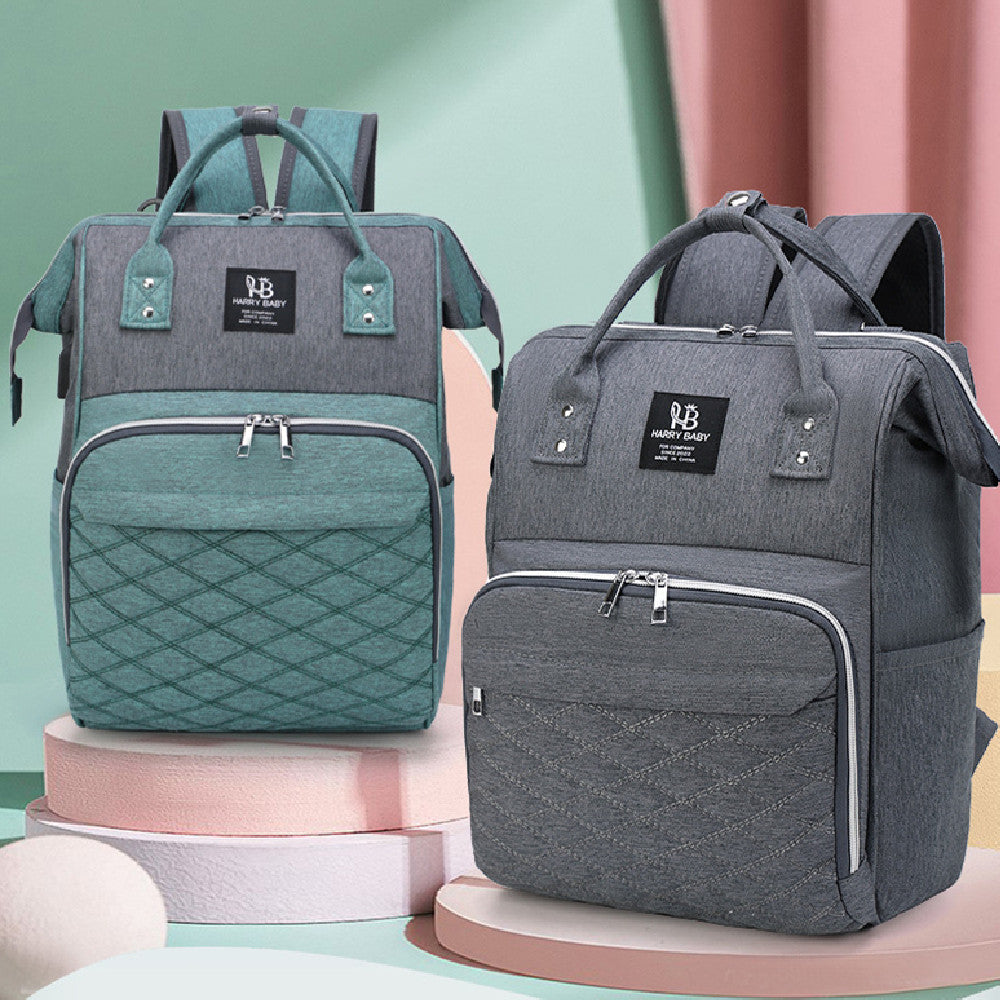 Großer Wickelrucksack mit USB-Anschluss