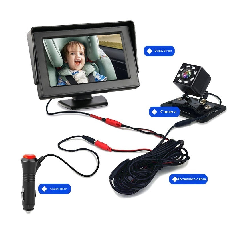 Baby-Autospiegel mit 4,3-Zoll-HD-Monitor