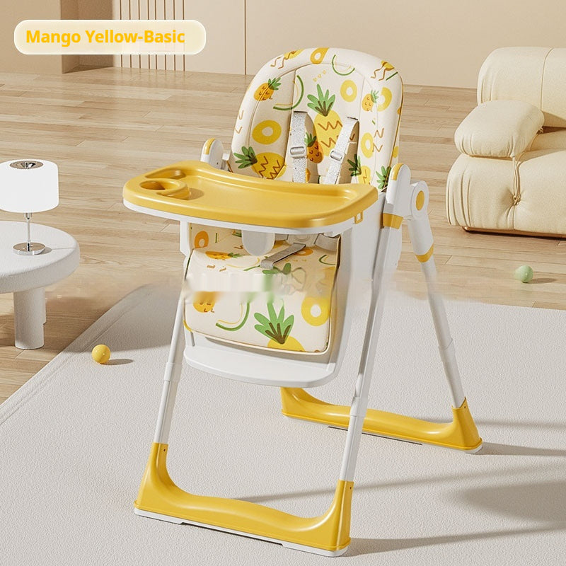 Faltbarer Baby-Hochstuhl mit Esstisch