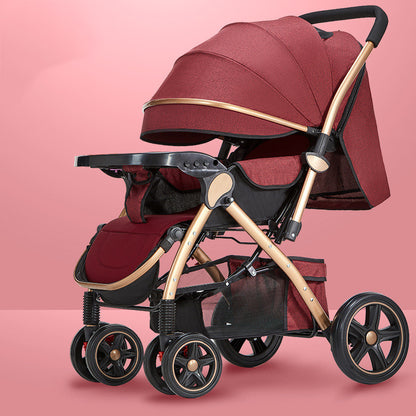 Faltbarer Kinderwagen mit Sitz- und Liegefunktion