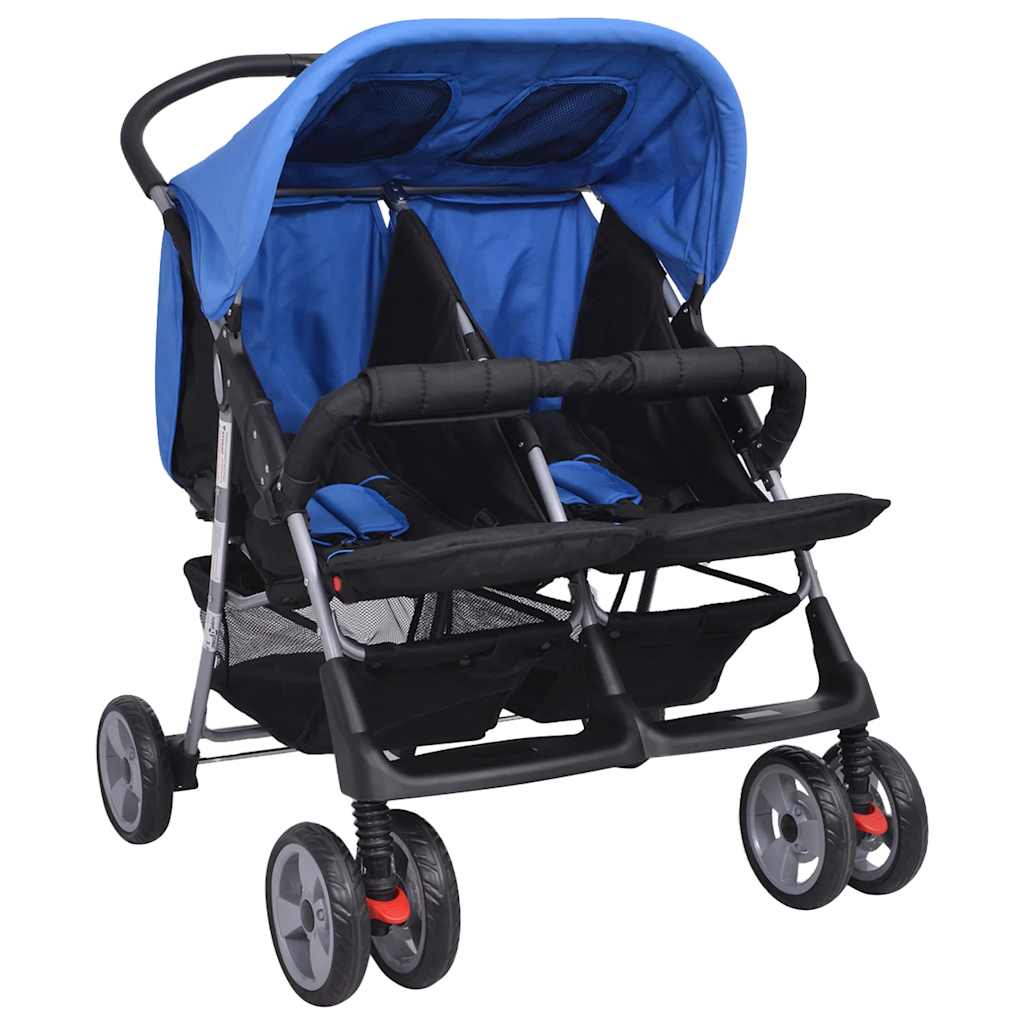 Zwillingskinderwagen für zwei Kinder