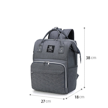 Großer Wickelrucksack mit USB-Anschluss