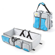 Wickeltasche mit faltbarem Babybett