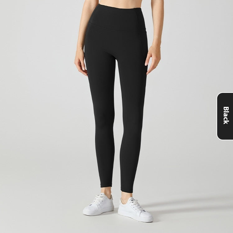Warme Sportstrumpfhose mit hoher Taille und Bauchstraffung für Damen