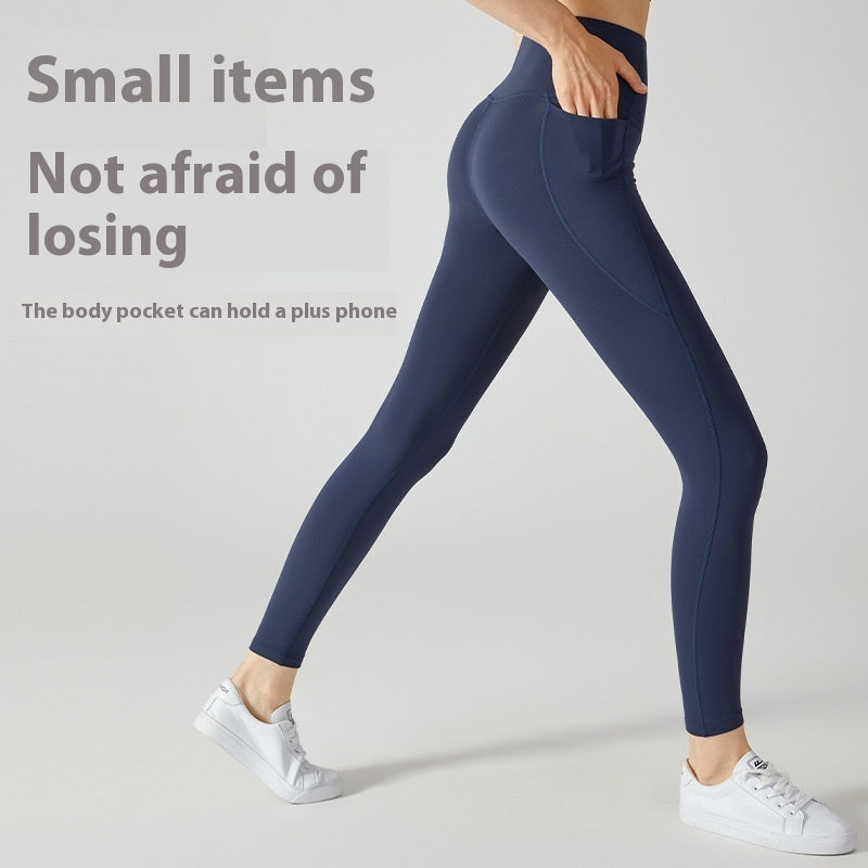 Warme Sportstrumpfhose mit hoher Taille und Bauchstraffung für Damen