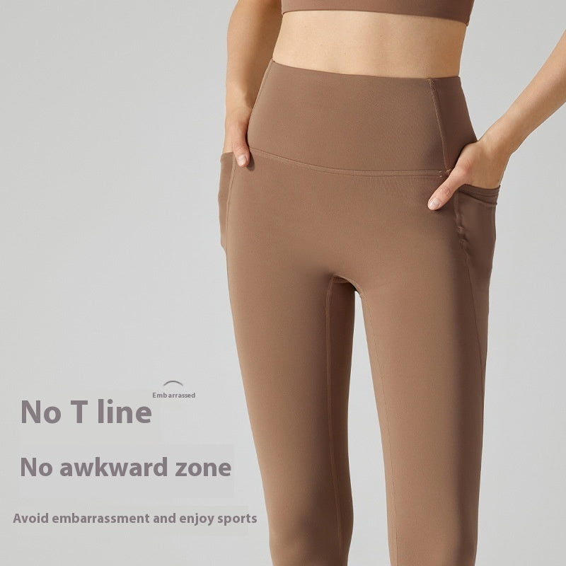 Warme Sportstrumpfhose mit hoher Taille und Bauchstraffung für Damen