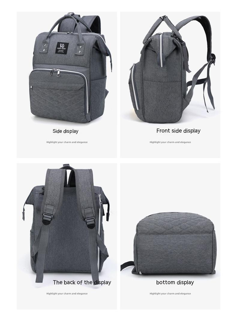 Großer Wickelrucksack mit USB-Anschluss