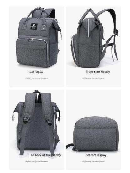 Großer Wickelrucksack mit USB-Anschluss