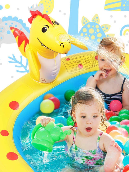 Aufblasbarer Dinosaurier-Wasserspielplatz